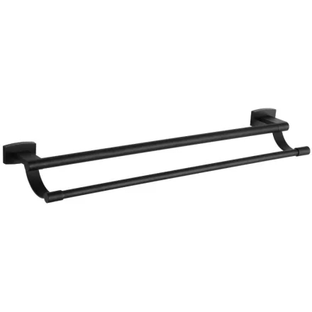 Mexen Zoja dupla törölközőtartó rúd 63 cm, fekete
