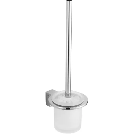 Mexen Lea fali WC kefe tartóval, króm