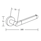 Mexen Tiber WC-papír tartó, króm