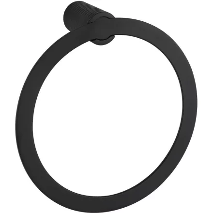 Mexen Base törölközőtartó karika, 17,5 cm, fekete