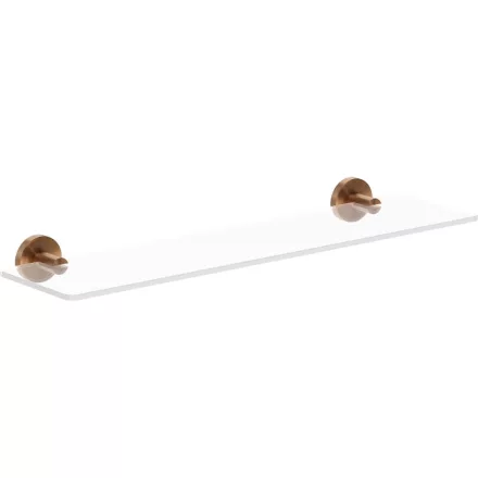 Mexen Ovio fali üvegpolc 52 cm, szálcsiszolt réz