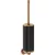 Mexen Triv fali WC kefe fekete műkő tartállyal, szálcsiszolt réz