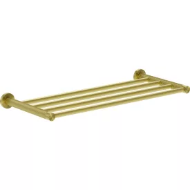   Mexen Triv rácsos törölközőtartó polc 60 cm, szálcsiszolt arany