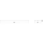 Mexen Loop dupla törölközőtartó rúd 62 cm, szálcsiszolt réz