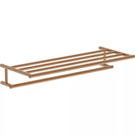 Mexen Loop polcos törölközőtartó 57 cm, szálcsiszolt réz