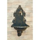 VERONA kerti alumínium öntvény falikút antikolt arany, tömlővéges réz kerti csappal