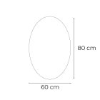 Dea 60 tükör led világítással 60x80 cm