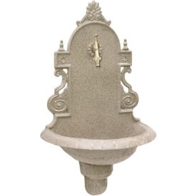   VERONA kerti alumínium öntvény falikút gránit, tömlővéges réz kerti csappal