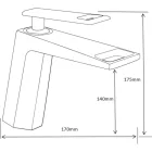 Mexen Topaz mosdó csaptelep, króm