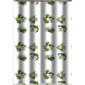   Textil zuhanyfüggöny 180x200 cm, tropic mintázattal, mosható és vasalható