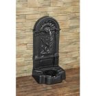 FIRENZE kerti alumínium öntvény álló falikút kalapácslakk ezüst, tömlővéges réz kerti csappal