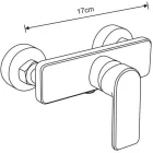 Mexen Cetus Carl zuhanyrendszer 22 cm-es esőztetővel, króm