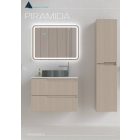 Piramida EURIDIKA fali fürdőszobabútor - mosdópult mosdó nélkül -2 fiókos - PINO BÉZS - 75 x 48 x 53 cm