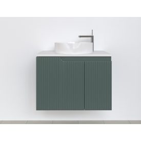   Piramida EURIDIKA fali fürdőszobabútor - mosdópult mosdó nélkül -2 ajtós - PINO ZÖLD - 75 x 48 x 53 cm