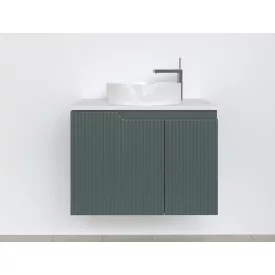   Piramida EURIDIKA fali fürdőszobabútor - mosdópult mosdó nélkül -2 ajtós - PINO ZÖLD - 75 x 48 x 53 cm