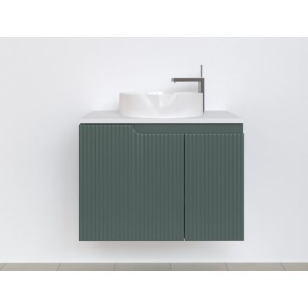 Piramida EURIDIKA fali fürdőszobabútor - mosdópult mosdó nélkül -2 ajtós - PINO ZÖLD - 75 x 48 x 53 cm