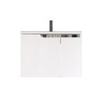 Piramida EURIDIKA fali fürdőszobabútor - műmárvány mosdóval -2 ajtós - 75 x 48 x 53 cm