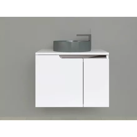 Piramida EURIDIKA fali fürdőszobabútor - mosdópult mosdó nélkül -2 ajtós - 75 x 48 x 53 cm