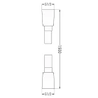 Mexen Cube DR02 termosztátos falsík alatti zuhanyrendszer 25 cm-es esőztetővel, fekete