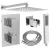 Mexen Cube DR02 termosztátos falsík alatti zuhanyrendszer 30 cm-es esőztetővel, króm