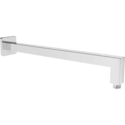 Mexen szögletes fali zuhanykar 40 cm, 6,2 x 6,2 cm-es rozettával, króm