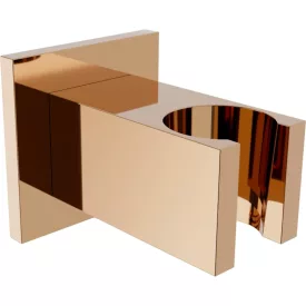 Mexen Cube szögletes fali kézizuhany-tartó, rózsaarany