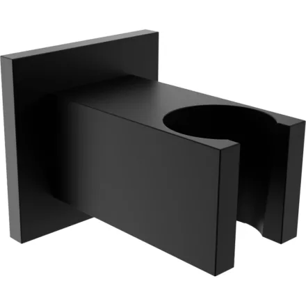 Mexen Cube szögletes fali kézizuhany-tartó, fekete