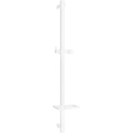 Mexen DQ zuhanyrúd szappantartóval, 80 cm, fehér