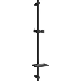 Mexen DQ zuhanyrúd szappantartóval, 80 cm, fekete