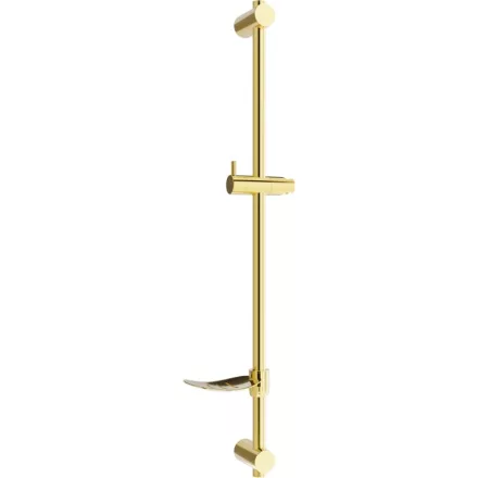 Mexen DF zuhanyrúd szappantartóval, 80 cm, arany