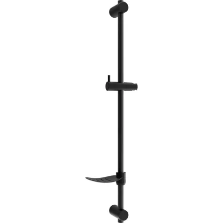 Mexen DF zuhanyrúd szappantartóval, 80 cm, fekete