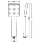 Mexen R-45 1 funkciós kézizuhany, króm