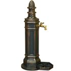 ROMA kerti alumínium öntvény állókút Antikolt bronz, külső menetes réz kerti csappal 
