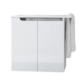   PIRAMIDA EURIDIKA fali függesztett / álló fürdőszobabútor öntött márvány mosdóval 80 cm