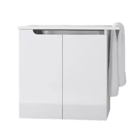   PIRAMIDA EURIDIKA fali függesztett / álló fürdőszobabútor öntött márvány mosdóval 80 cm