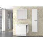 PIRAMIDA EURIDIKA fali függesztett / álló fürdőszobabútor öntött márvány mosdóval 80 cm