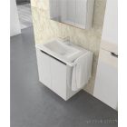 PIRAMIDA EURIDIKA fali függesztett / álló fürdőszobabútor öntött márvány mosdóval 80 cm