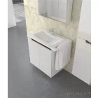 PIRAMIDA EURIDIKA fali függesztett / álló fürdőszobabútor öntött márvány mosdóval 80 cm
