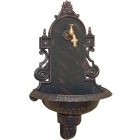 VERONA kerti alumínium öntvény falikút antikolt bronz, tömlővéges réz kerti csappal