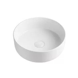  EROS - Top Counter pultra ültethető porcelán mosdó - SIMPLE 8 - MATT FEHÉR - 36 x 36 x 13 cm