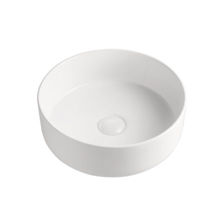 EROS - Top Counter pultra ültethető porcelán mosdó - SIMPLE 8 - MATT FEHÉR - 36 x 36 x 13 cm