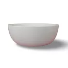 EROS - Top Counter pultra ültethető porcelán mosdó - RAISE - MATT FEHÉR - O - Ø 41 cm