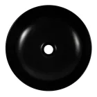 EROS - Top Counter pultra ültethető porcelán mosdó - RAISE - MATT FEKETE - O - Ø 41 cm