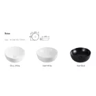 EROS - Top Counter pultra ültethető porcelán mosdó - RAISE - MATT FEKETE - O - Ø 41 cm