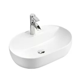   EROS - Top Counter pultra ültethető porcelán mosdó - ROCK 5 - 60 x 40 cm