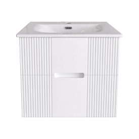   TMP MODENA 60 fali függesztett fürdőszobabútor - SKY E-8099-60 porcelán mosdóval - 61 x 46 cm