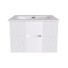 TMP MODENA 75 fali függesztett fürdőszobabútor - SKY E-8099-75 porcelán mosdóval - 75 x 46 cm