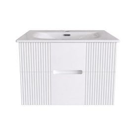   TMP MODENA 75 fali függesztett fürdőszobabútor - SKY E-8099-75 porcelán mosdóval - 75 x 46 cm