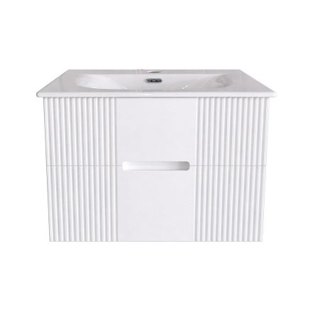 TMP MODENA 75 fali függesztett fürdőszobabútor - SKY E-8099-75 porcelán mosdóval - 75 x 46 cm