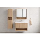 TMP SLIM STRIPE 60 fali függesztett fürdőszobabútor - SKY E-8099-60 porcelán mosdóval - 61 x 46 cm